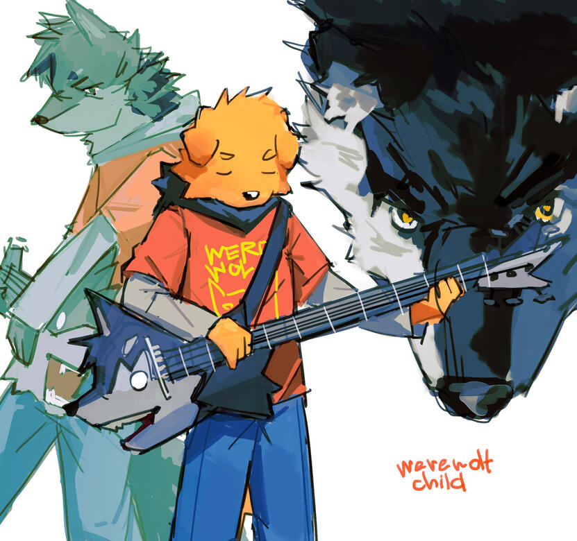 werewolf child - oc illustration